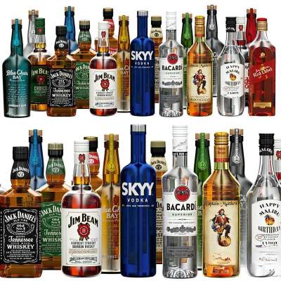 红酒 洋酒 酒器 酒瓶摆件 酒柜装饰品